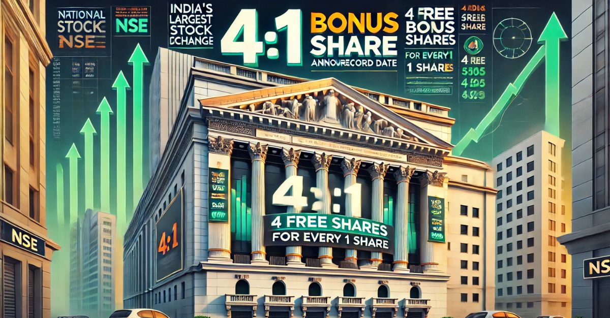 4:1 Bonus Share: India’s Largest Stock Exchange Announces Record Date For 4 Free Shares For Every 1 Share