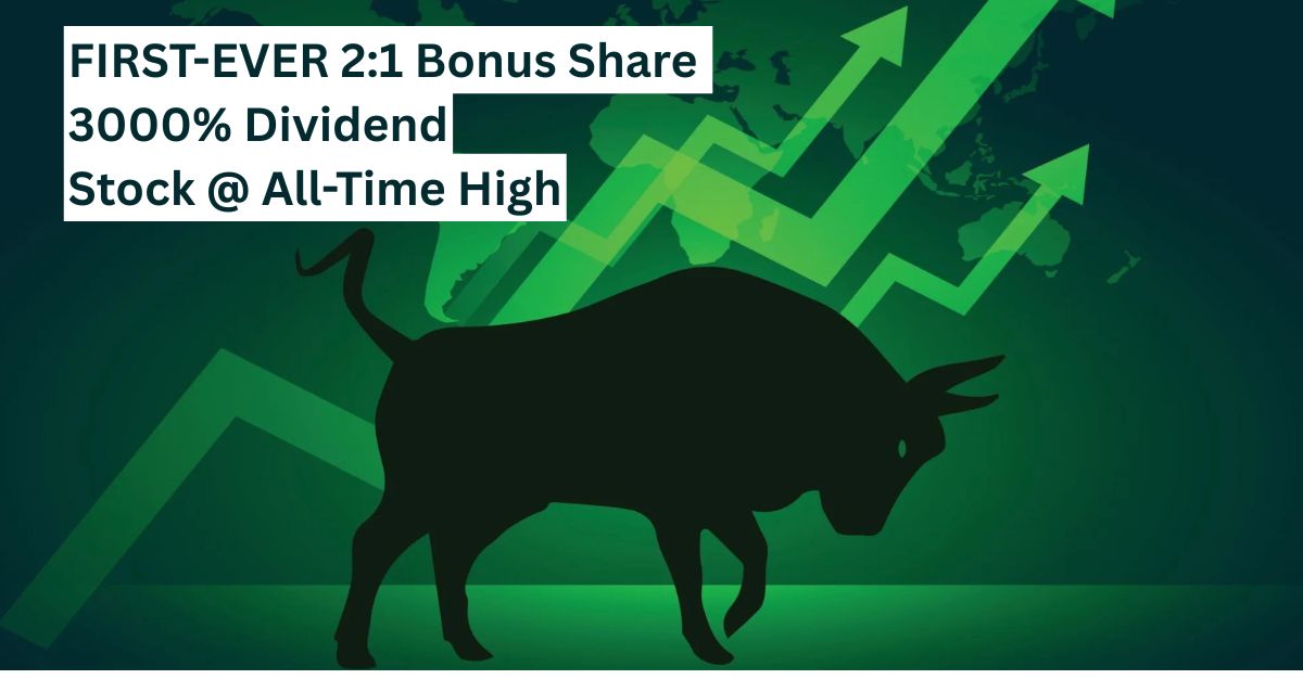 Multibagger cigarettes & tobacco products stock hit an all-time high after board announced FIRST-EVER 2:1 bonus share & 3000% dividend