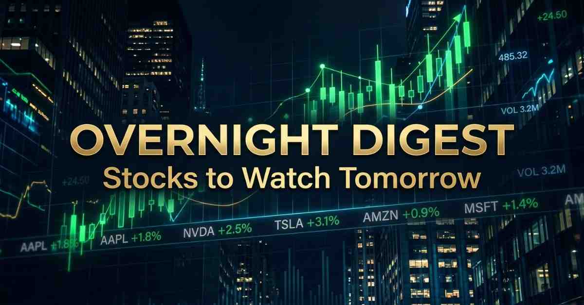 Overnight Digest: Stocks to Watch Tomorrow