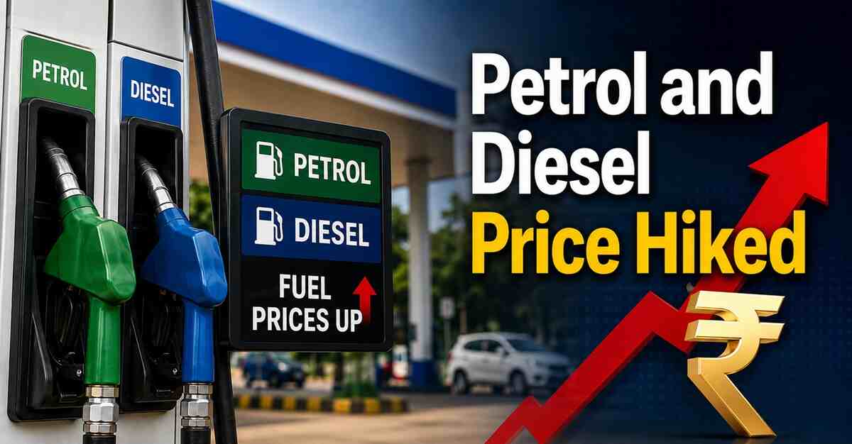Petrol, Diesel Prices Hiked by Rs 3 Per Litre; First Major Increase Since 2022