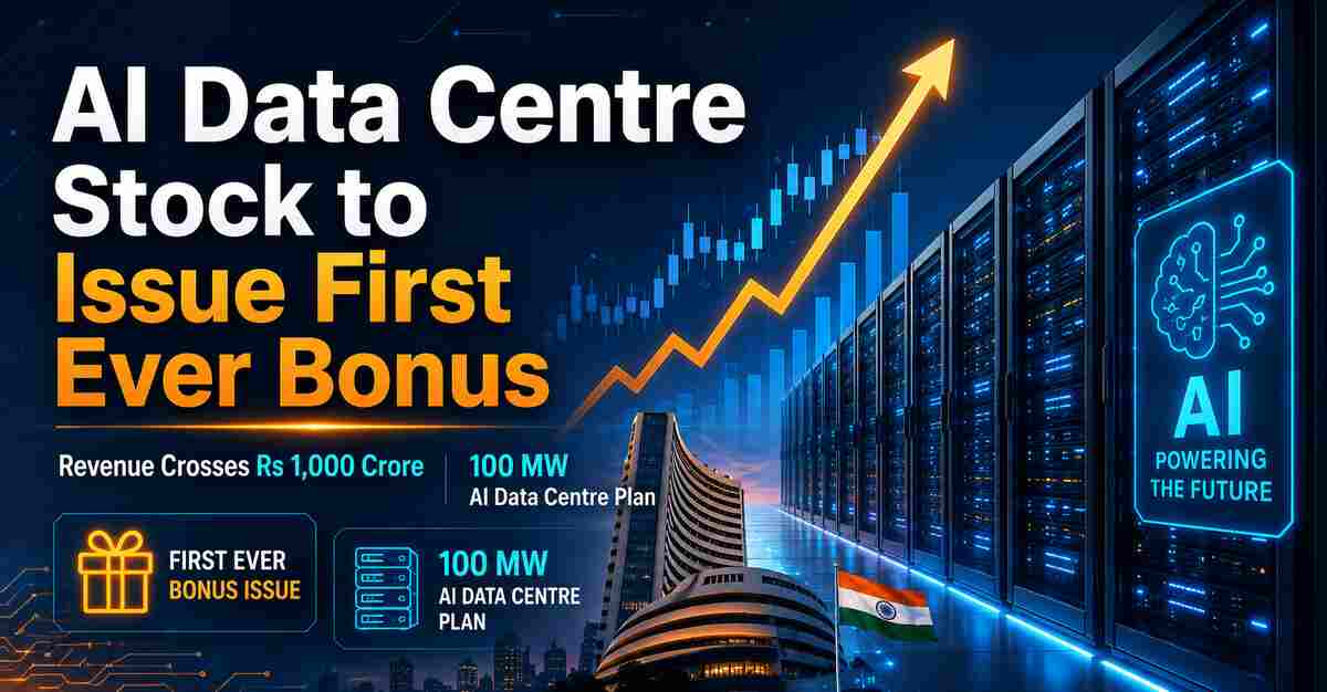 Penny Stock Below Rs 11 Announces First-Ever Bonus Issue: Revenue Crosses Rs 1,000 Crore; Plans 100 MW AI Data Centre