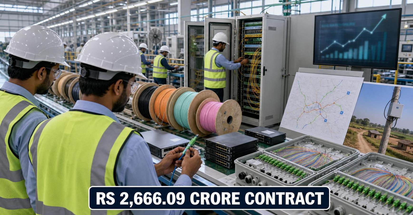 Rs 21,206 Crore Order Book: Multibagger Telecom Infrastructure Stock Hits Back-to-Back Upper Circuits After Securing Rs 2,666 Crore BharatNet Contract