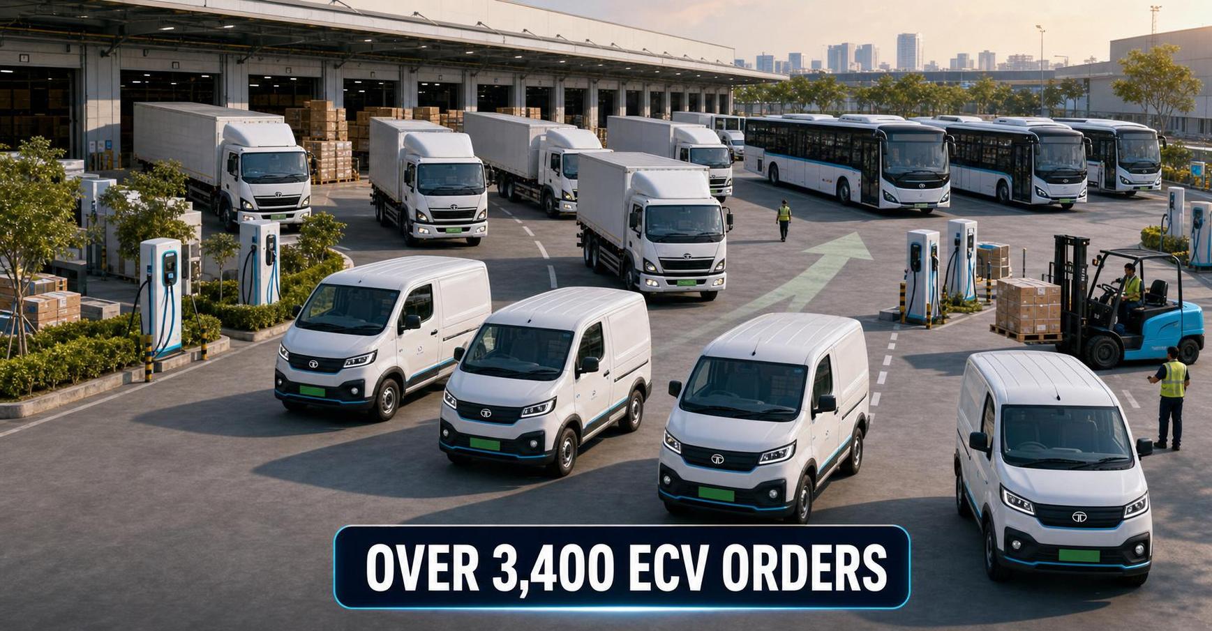 Tata Group-Backed Commercial Vehicle Company Secures Over 3,400 eCV Orders; FII Stake Increases