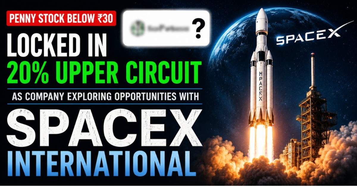 Penny Stock Below Rs 30 Locked In 20% Upper Circuit As Company Explores AI Opportunities With SpaceX International