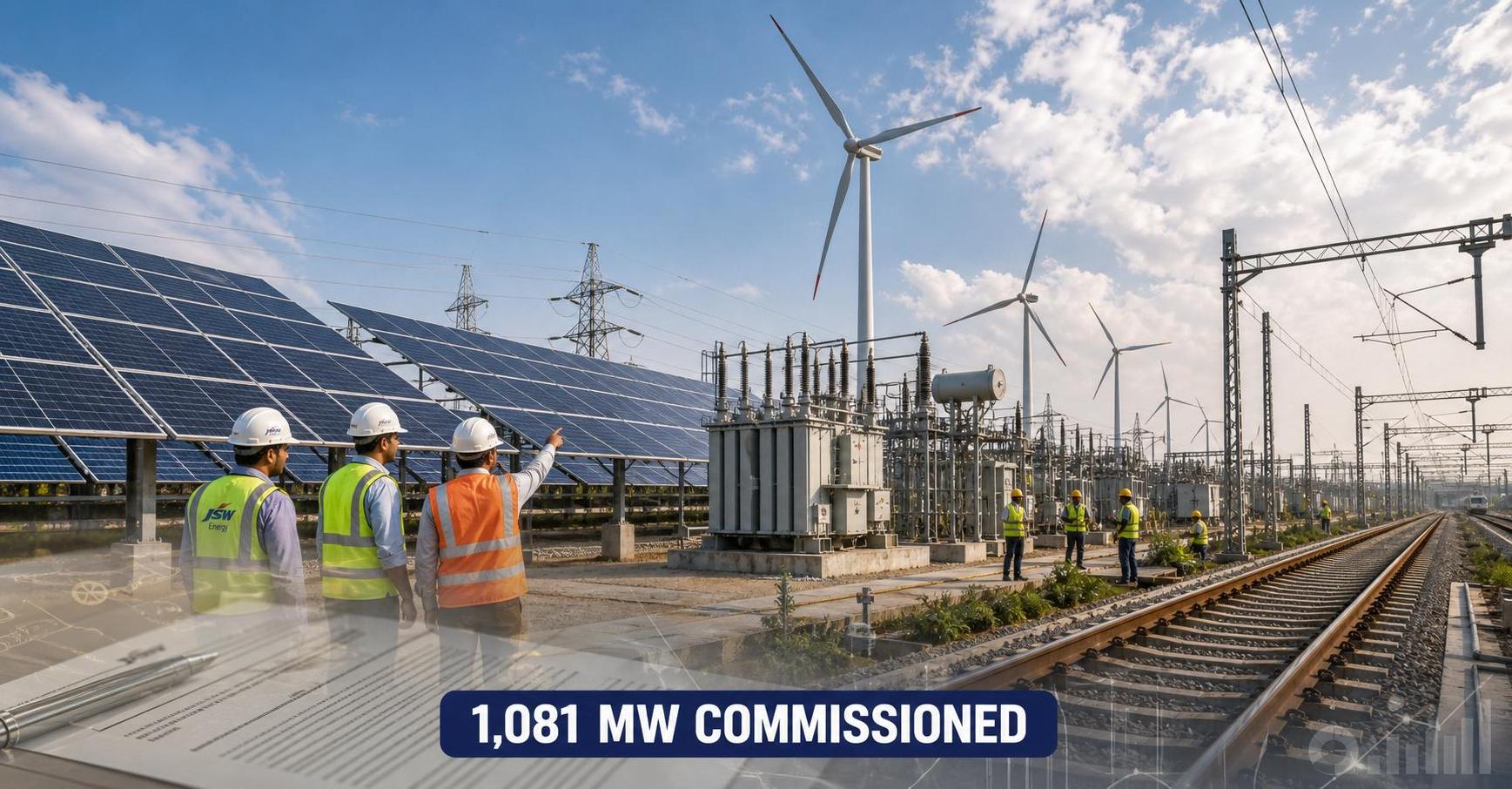 JSW Group Power Company Commissions 1,081 MW Green Capacity Since April; Renewable Portfolio Rises to 61%
