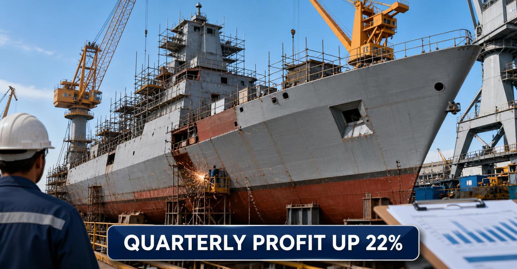 Multibagger Defence Shipbuilding Company Reports 22% YoY Profit Growth in Q1 FY27; Revenue Rises 12%; Check Details