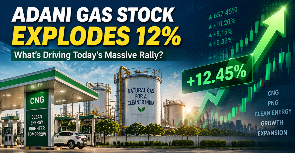 Adani Gas Stock Explodes 12%: What Triggered Today’s Massive Rally?