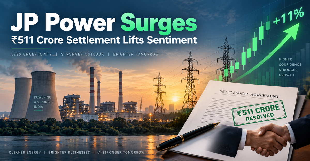 JP Power Explodes 11% as ₹511 Crore Debt Dispute Nears Resolution