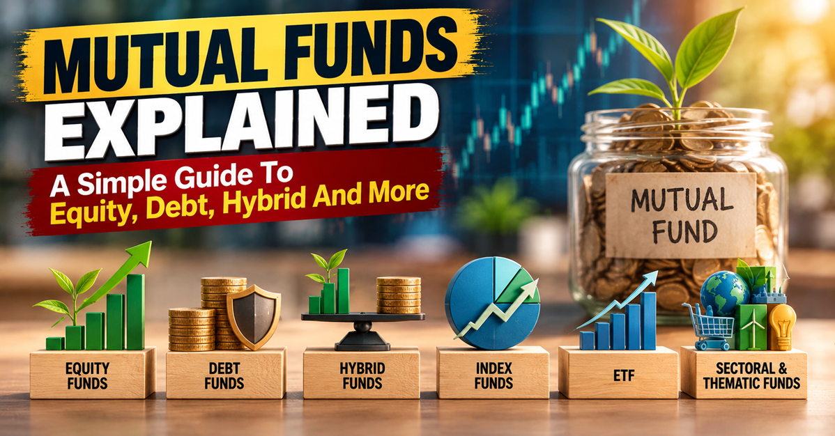 Types of Mutual Funds: Understanding Equity, Debt, Hybrid, Index Funds And ETFs