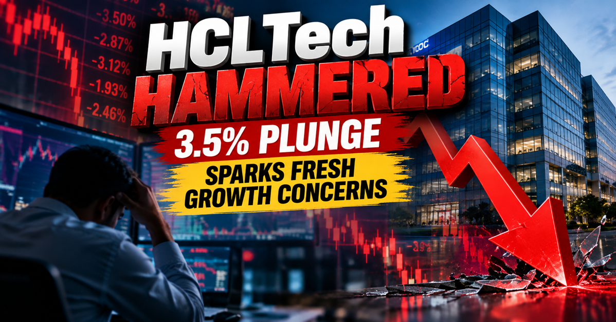 HCLTech Meltdown: Stock Crashes 3.5% As Investors Turn Nervous
