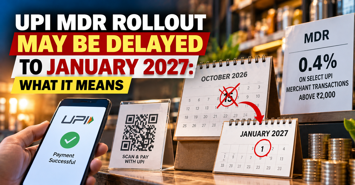 UPI MDR Rollout May Move To January 2027: Key Details Explained