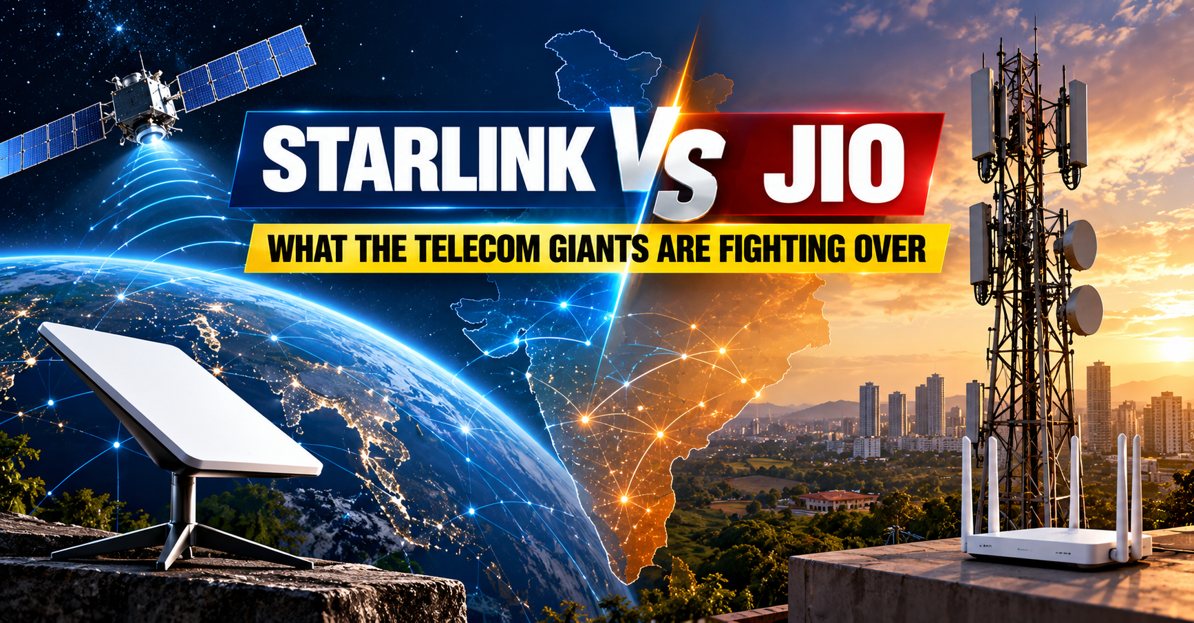 Starlink Vs Jio: The Spectrum Fight Heating Up India's Telecom Sector