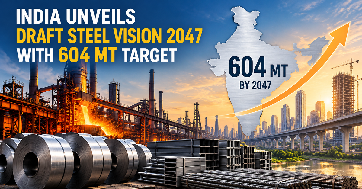 India’s Draft Steel Policy Targets 3X Capacity by 2047