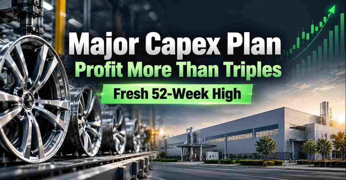 Multibagger Smallcap Stock Announces Major Capex at Chhatrapati Sambhajinagar; Net Profit More Than Triples, Shares Jump 16% to Hit Fresh 52-Week High
